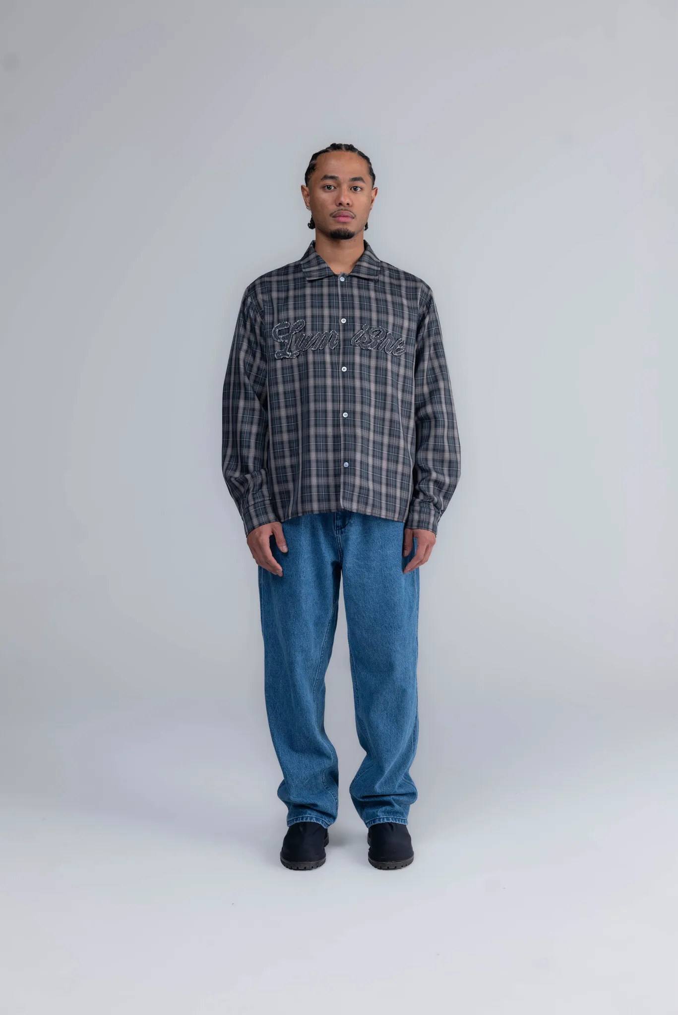 Lumi3re Flannel Shirt Dark Green